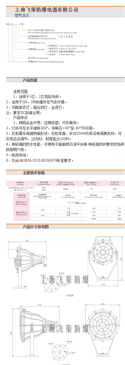 防爆投光灯_防爆投光灯btd51防爆灯泛光灯 飞策厂家直销质保一年 - 阿里巴巴.png